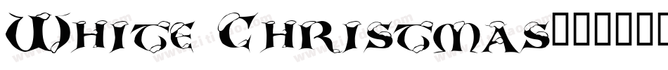 White Christmas字体转换